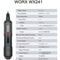 Worx 4V Mini Electrical Screwdriver Set Smart Cordless USB Rechargeable Hand Drill 8