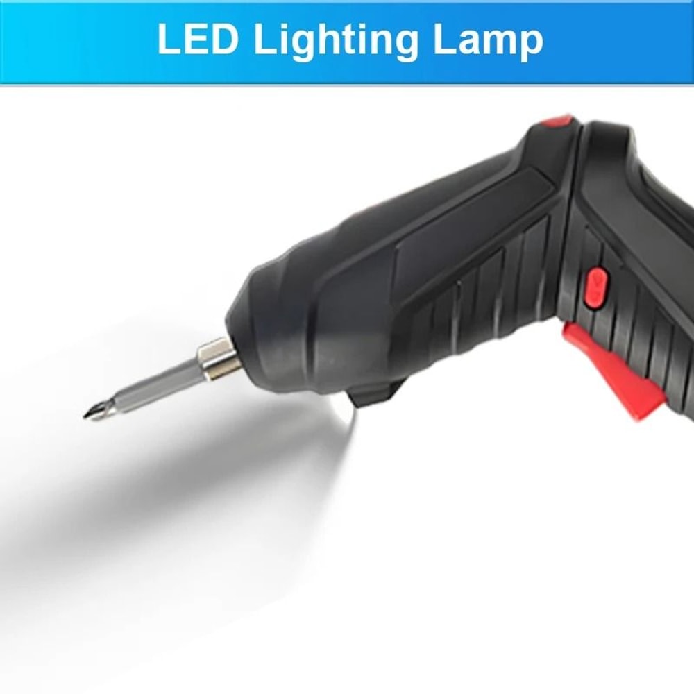 47PCS Cordless Electric Screwdriver Set Rechargeable Mini Hand Drill 4