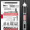 Precision Electric Screwdriver Rechargeable Mini MultiFunctional Power Tool Set 9