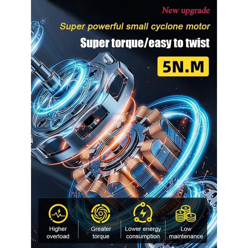 6876 IN 1 Precision Electric Screwdriver Set 5 Levels Adjustable With Fill Light 1