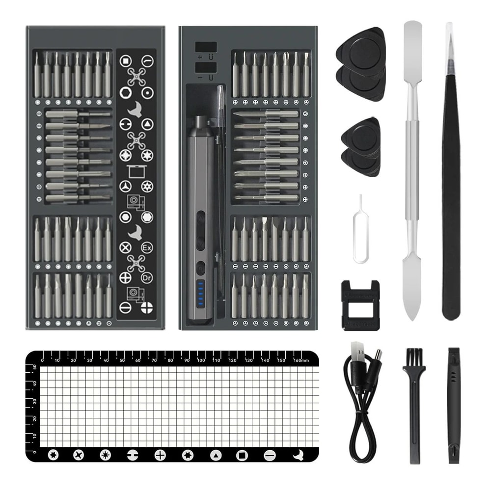 6876 IN 1 Precision Electric Screwdriver Set 5 Levels Adjustable With Fill Light 7