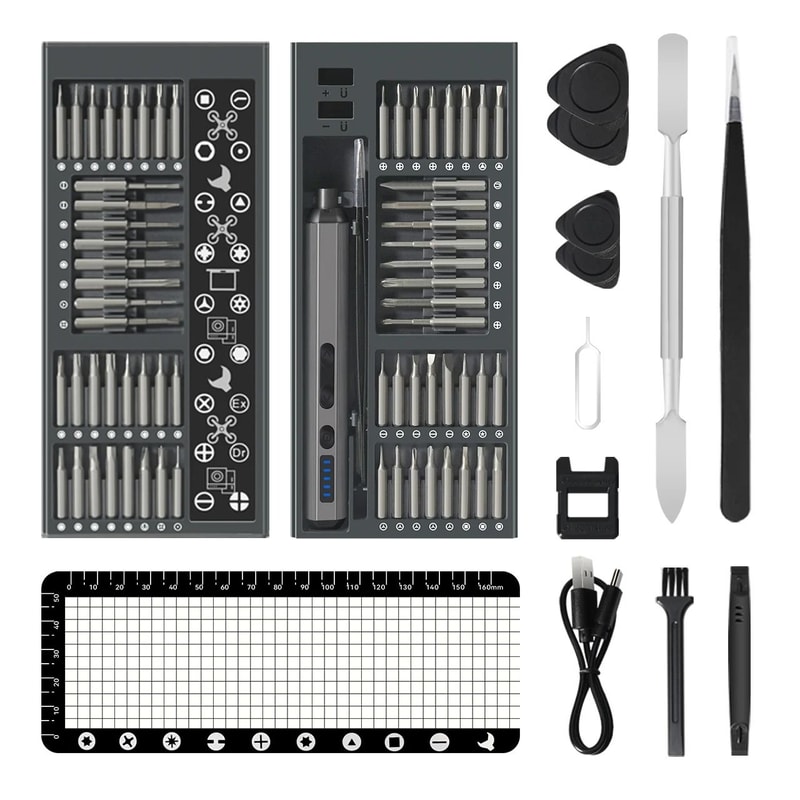 6876 IN 1 Precision Electric Screwdriver Set 5 Levels Adjustable With Fill Light 7