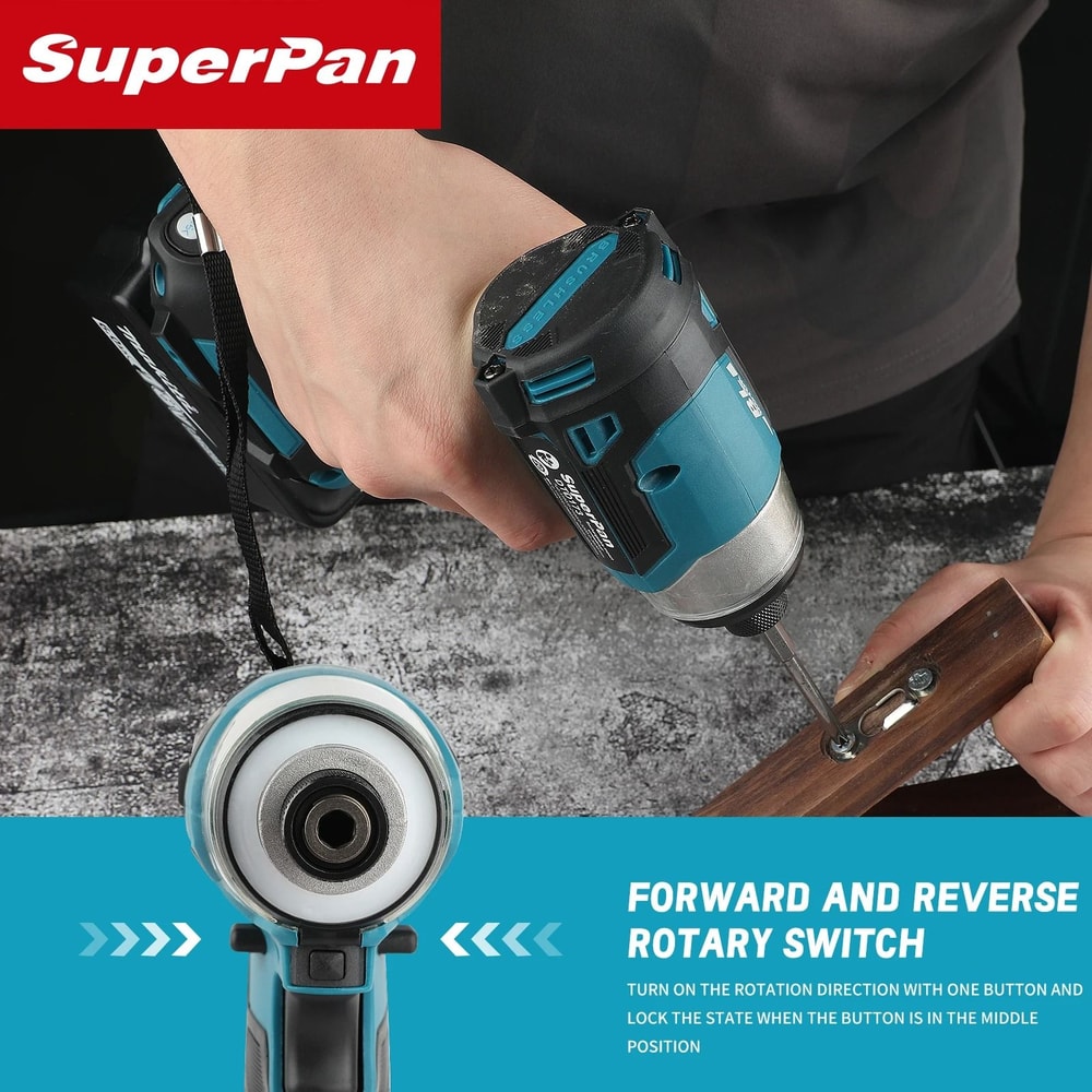 DTD173 Cordless Brushless Impact Driver 1800RPM 180Nm Electric Drill 4