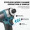 DTD173 Cordless Brushless Impact Driver 1800RPM 180Nm Electric Drill 5