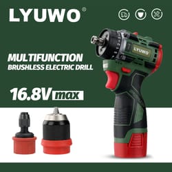 lyuwo brushless cordless electric screwdriver kit (drill/driver 2-in-1)