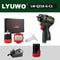 LYUWO Brushless Cordless Electric Screwdriver Kit DrillDriver 2in1 8