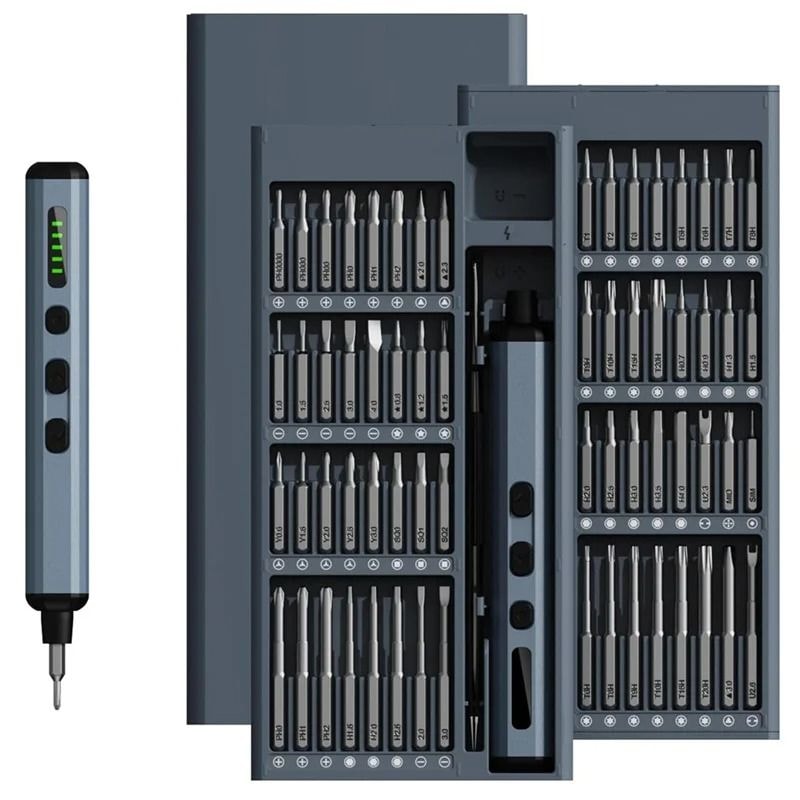68 In 1 Precision Electric Screwdriver Set With 5 Torque Settings And Magnetic Bits 10