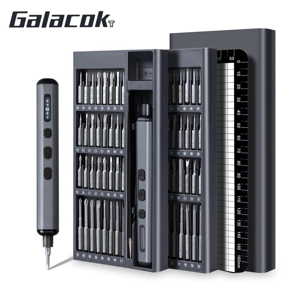 68 In 1 Precision Electric Screwdriver Set With 5 Torque Settings And Magnetic Bits 8