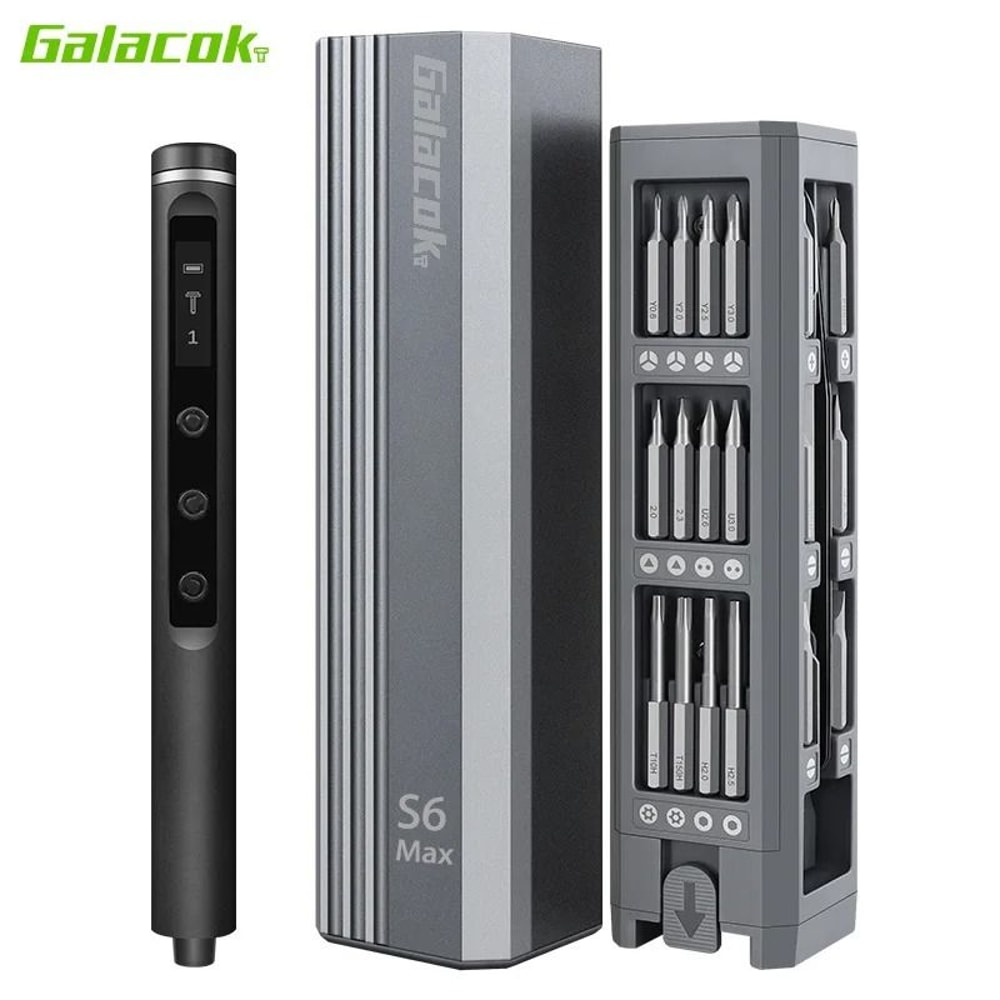 Glacok S6 MAX 5Speed Torque Precision Electric Screwdriver Set DIY 37V Rechargeable 6