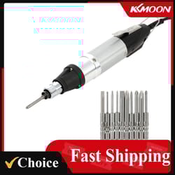 high-quality dc powered electric screwdriver with 10pcs bits & stepless speed regulation