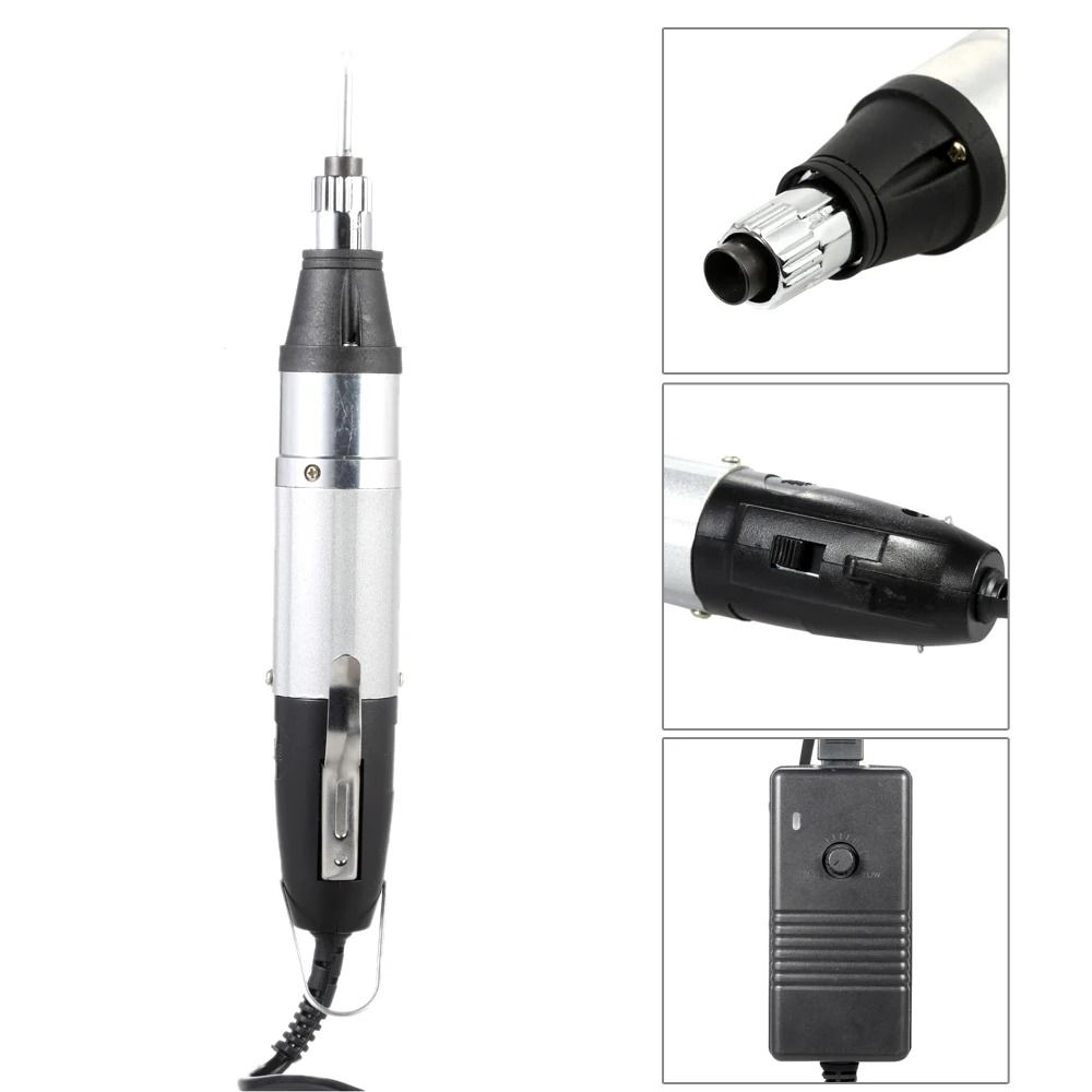 HighQuality DC Powered Electric Screwdriver With 10pcs Bits Stepless Speed Regulation 5