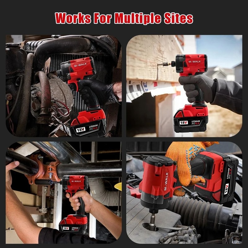 MWALK 300Nm HighPower Brushless Impact Driver 18V 3