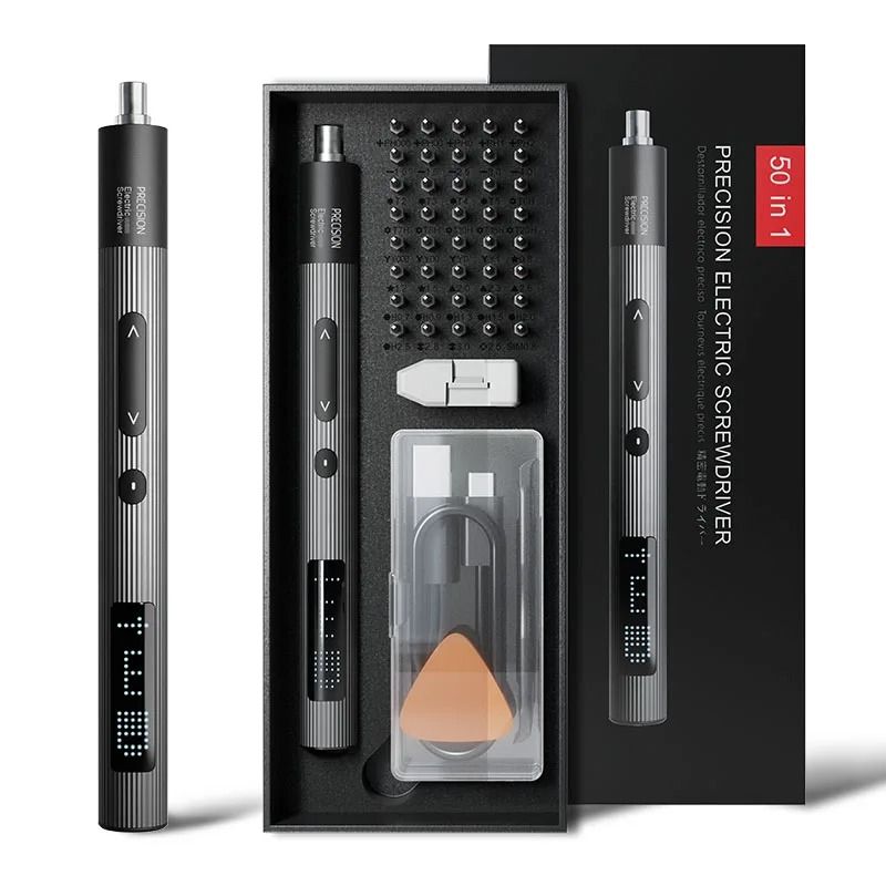 50in1 Precision Electric Screwdriver Set With 3Speed Torque Magnetic Bits 0
