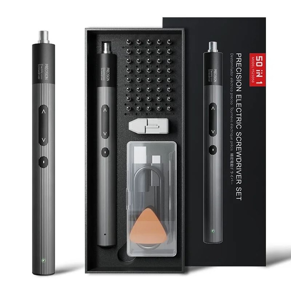 50in1 Precision Electric Screwdriver Set With 3Speed Torque Magnetic Bits 6