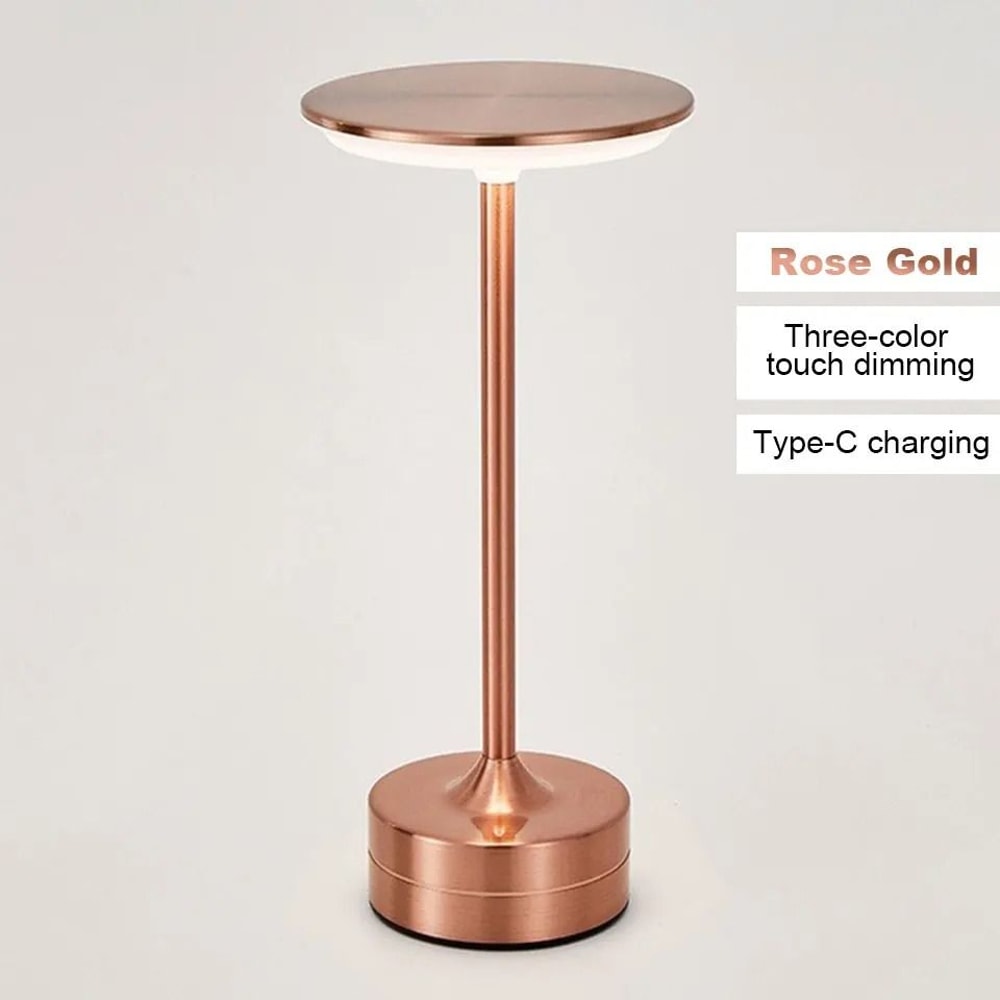 Portable LED Table Lamp With Touch Sensor USB Rechargeable Battery 9