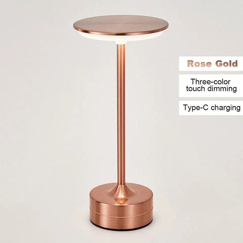 Portable LED Table Lamp With Touch Sensor USB Rechargeable Battery 9