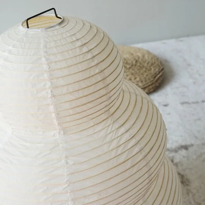 Japanese Design Akari Noguchi Rice Paper Table Lamp Handmade Decorative Desk Light 4
