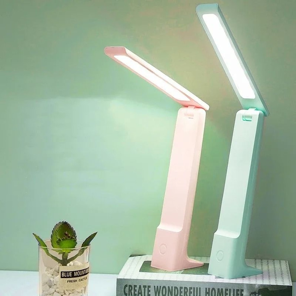 LED Folding Desk Lamp With USB Charging Touch Control Eye Protection 2