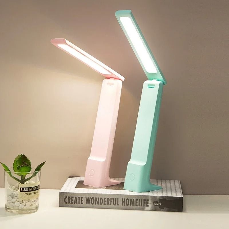 LED Folding Desk Lamp With USB Charging Touch Control Eye Protection 3