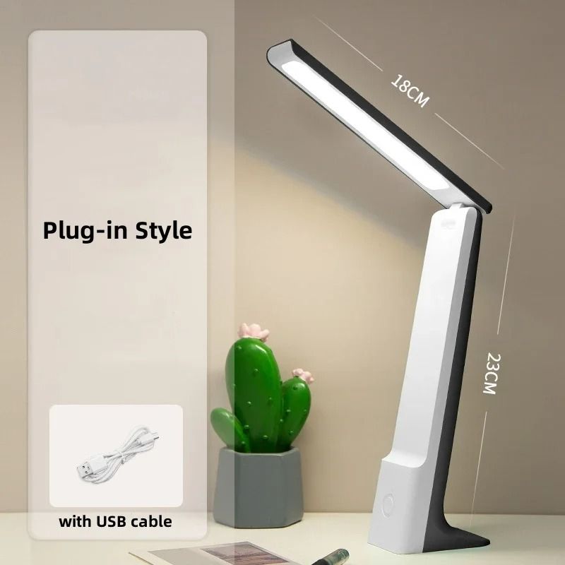 LED Folding Desk Lamp With USB Charging Touch Control Eye Protection 10