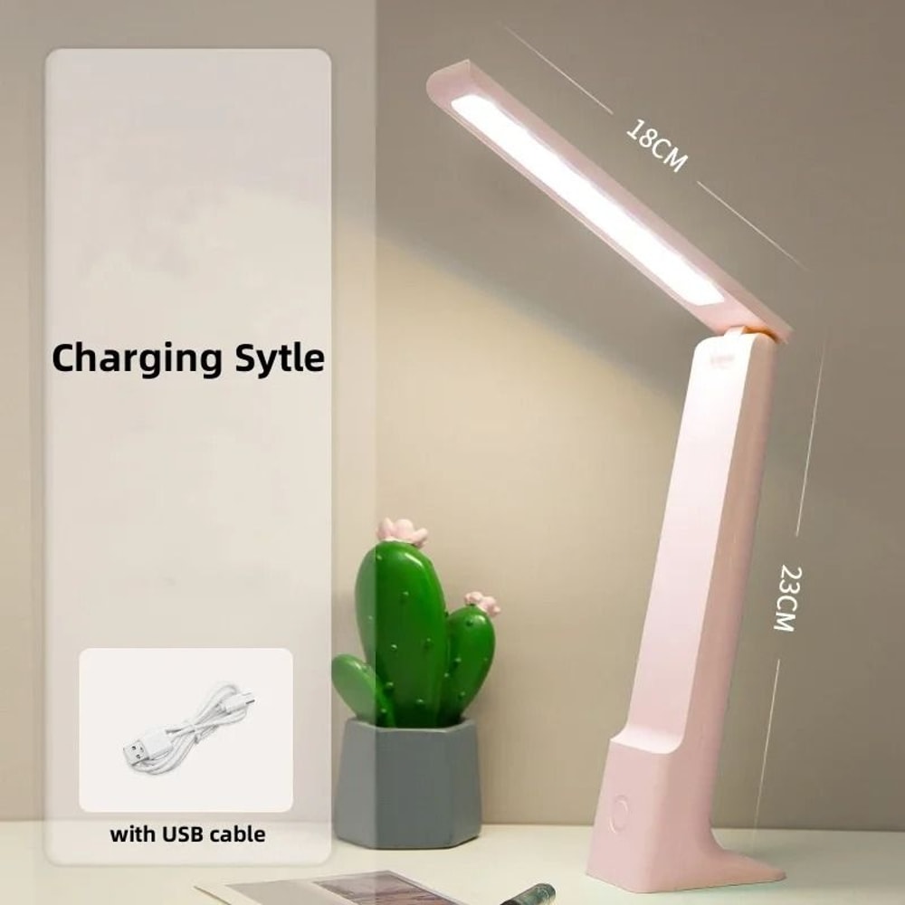 LED Folding Desk Lamp With USB Charging Touch Control Eye Protection 6