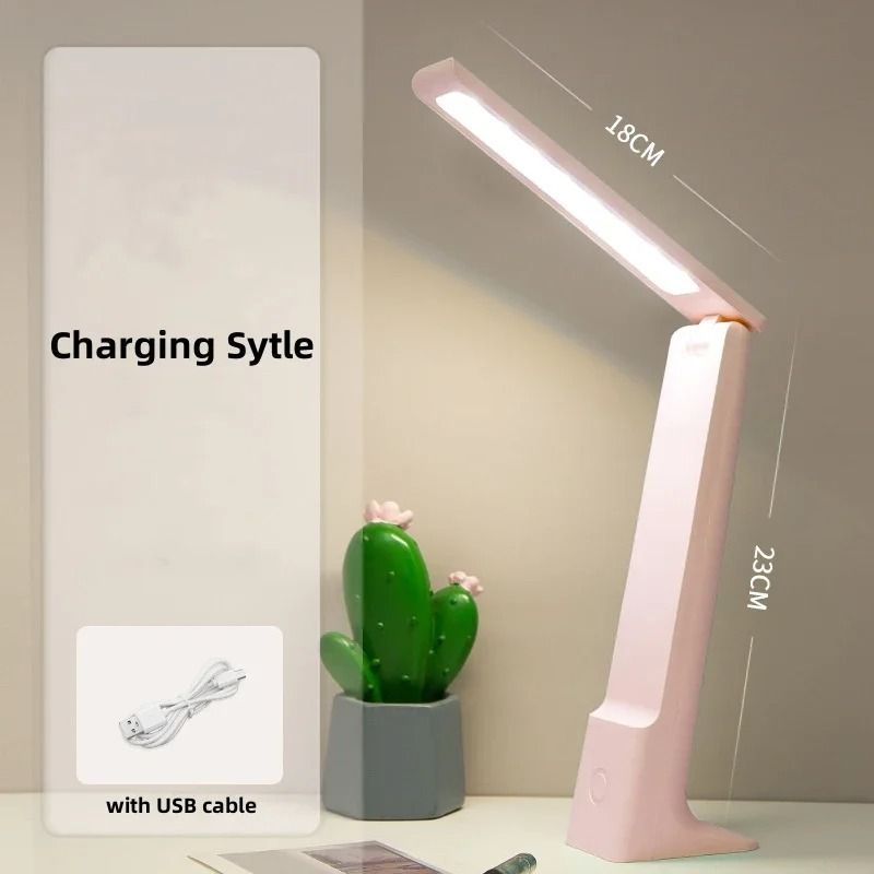 LED Folding Desk Lamp With USB Charging Touch Control Eye Protection 6