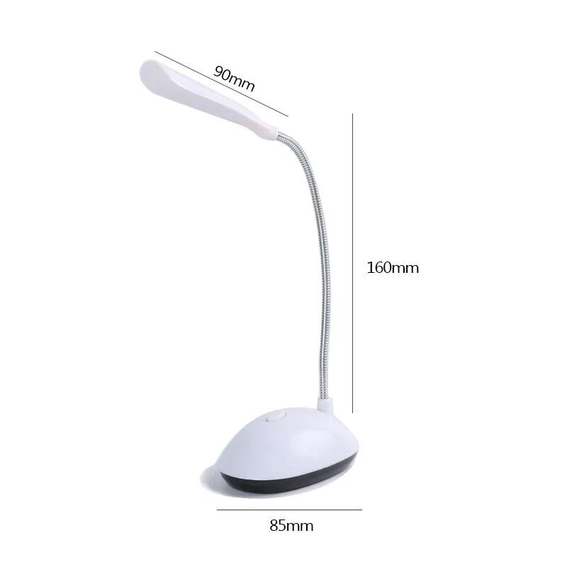 Portable LED Folding Table Lamp AAA Battery Powered Eye Protection Reading Light 5