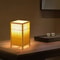 OUDELADI Japanese Zen Bamboo Wood Table Lamp Artisanal Tatami Decor 2