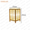 OUDELADI Japanese Zen Bamboo Wood Table Lamp Artisanal Tatami Decor 6