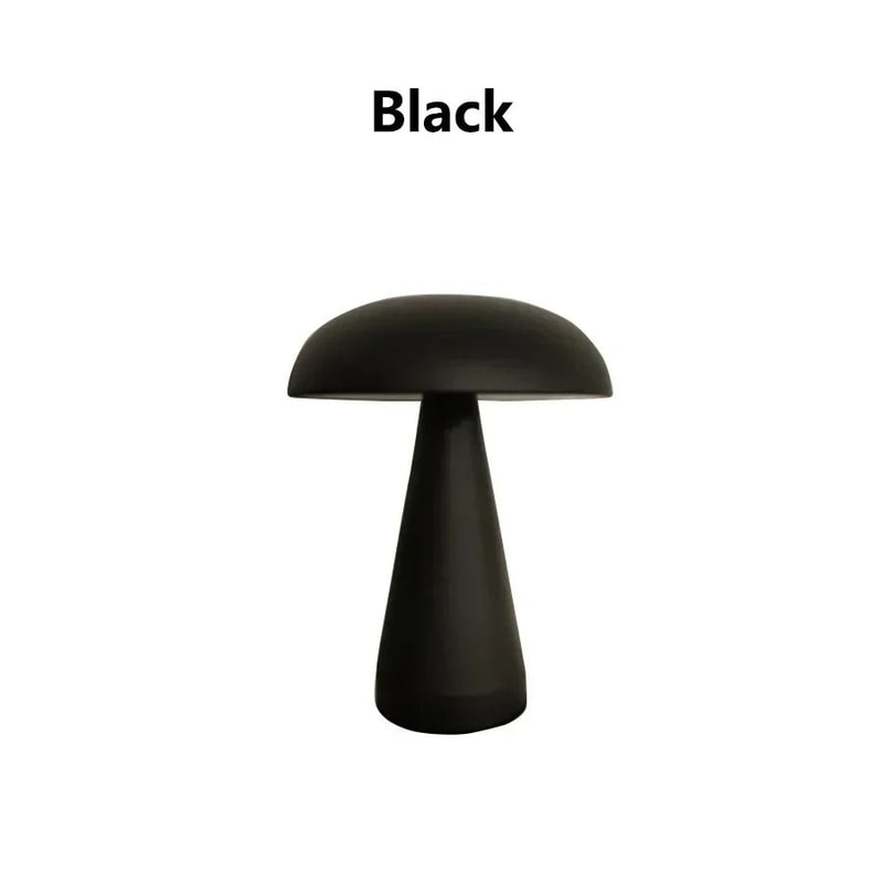 Retro Mushroom LED Table Lamp Rechargeable Touch Sensor Bedside Light 7