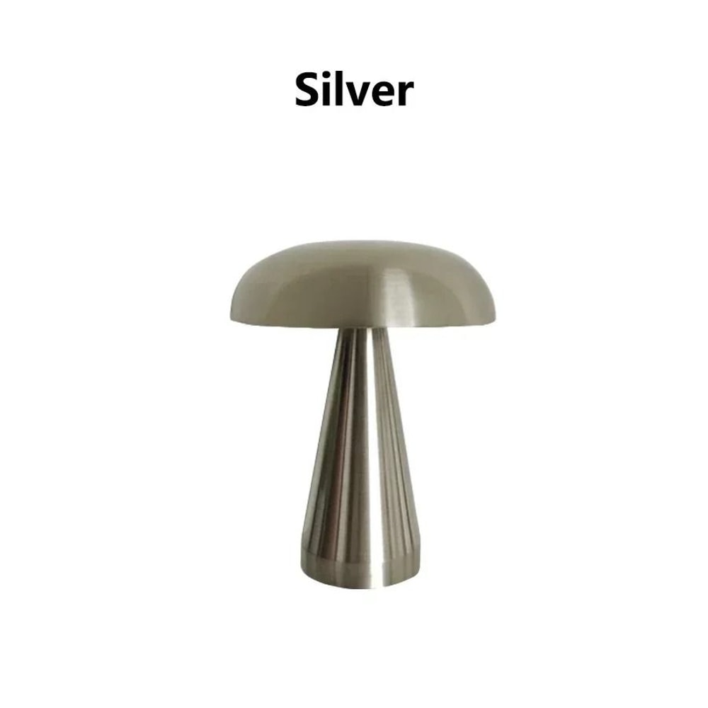 Retro Mushroom LED Table Lamp Rechargeable Touch Sensor Bedside Light 8