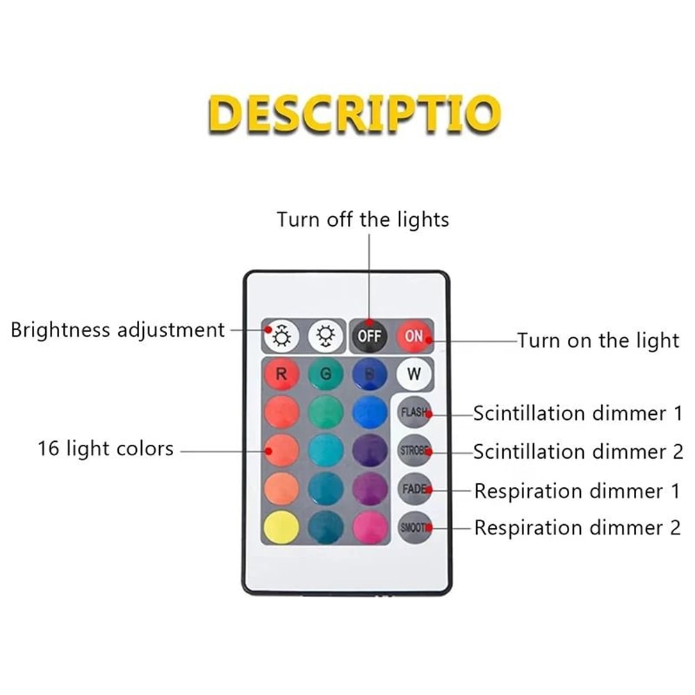 Ocean Wave Aurora Glow Lamp 16 Color Midnight Aura Water Projector For Home Office 2