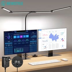 24w ultra bright architect desk lamp with clamp – auto dimming led pc light