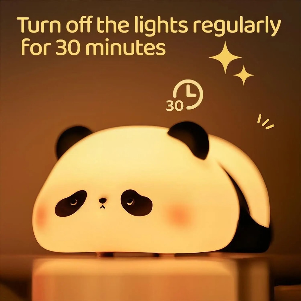 Cute Silicone Sheep Night Light Rechargeable Dimmable Sleep Lamp For Childrens Room 3