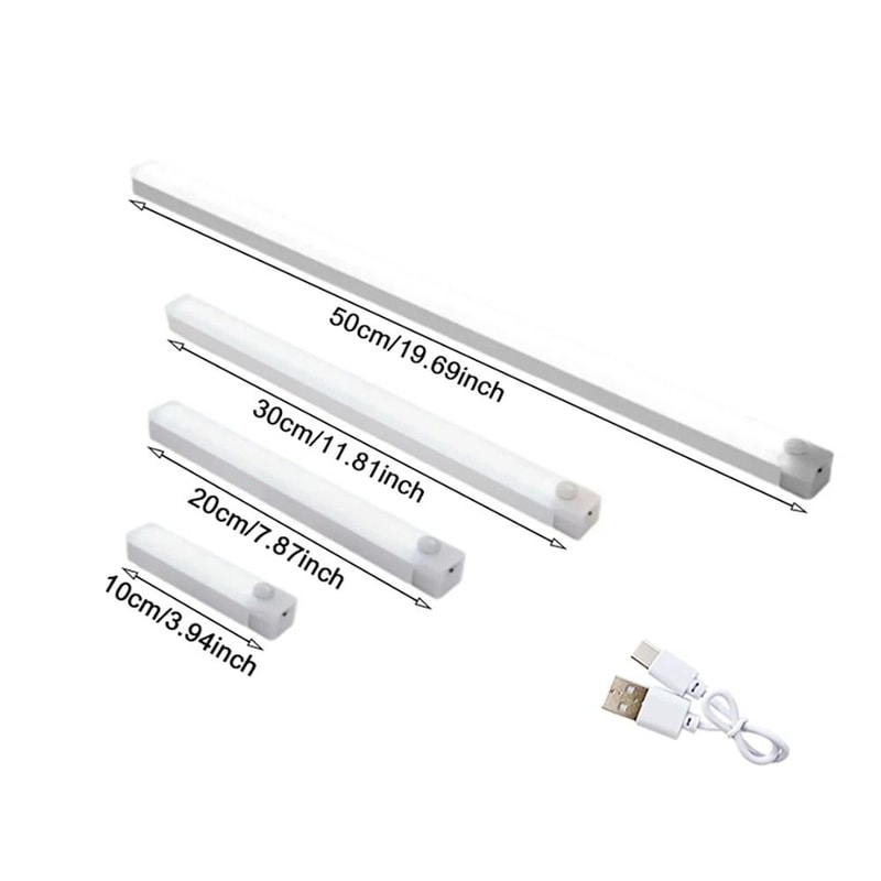 6Pack Motion Sensor Night Lights Wireless TypeC Rechargeable Cabinet Staircase Lamps 5