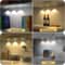 Wireless UltraThin Motion Sensor LED Cabinet Light USB Rechargeable Dimmable Lamp 2