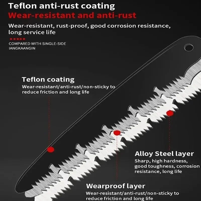 Multifunctional Folding Hand Saw Portable Outdoor Logging Woodworking Saw For Garden Pruning 4