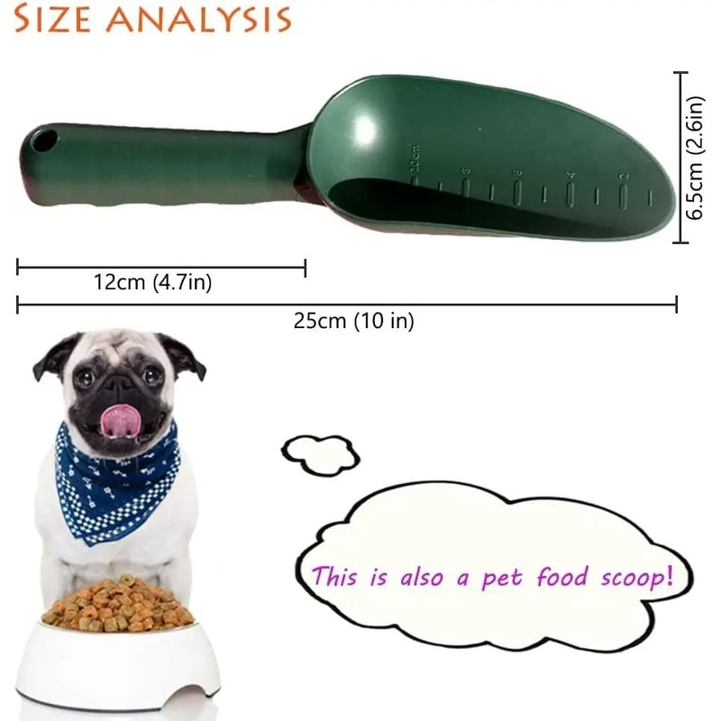 MultiFunction Garden Hand Trowel HeavyDuty Soil Scoop For Planting Digging And Pet Food 2