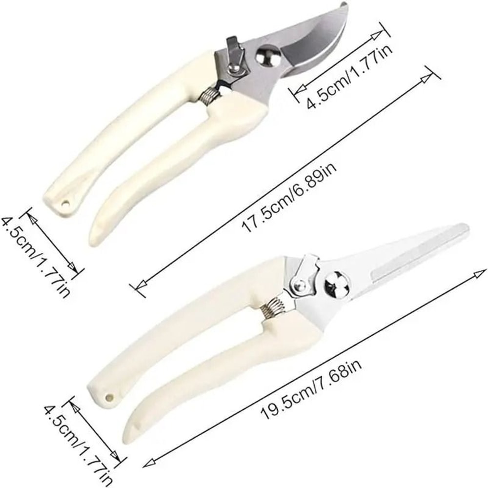 Stainless Steel Professional Pruning Scissors Multifunctional Bypass Garden Shear For Flower Tree 5
