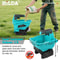 HILDA Handheld Electric Seeder Fertilizer Spreader 6Gear Rechargeable Power Spreader For Agricult 1