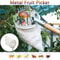 Professional 16cm Fruit Picker Head HighAltitude Catcher With Detachable Fabric Pouch 4