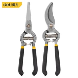 deli 2-piece gardening scissors set – 8.5" professional labor-saving pruner & bonsai secateurs