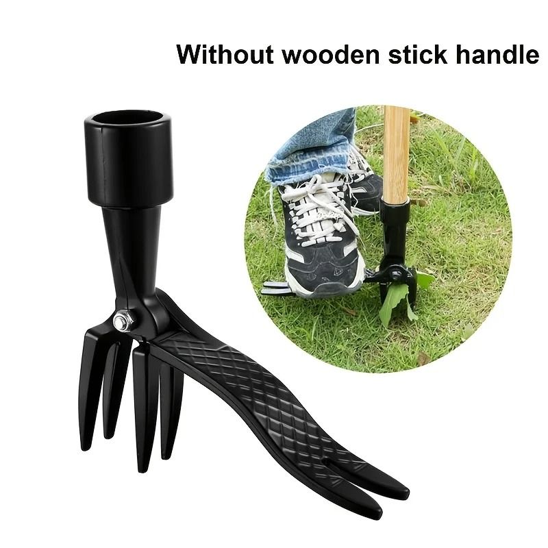 Professional 4Claw Weed Tool Head HeavyDuty Root Extractor For Tough Garden Maintenance 4