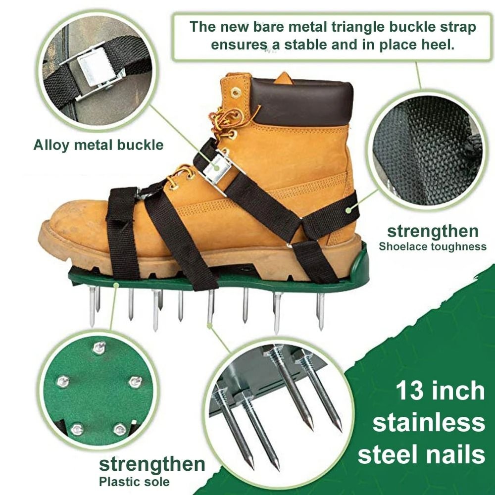 8Piece Lawn Spike Shoe Replacement Straps Durable Nylon Garden Aerator Shoe Laces 4