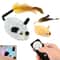 Interactive Cat Mouse Plush Toy LED Glow Electric Remote Control Moving Mice For Kittens 0