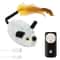 Interactive Cat Mouse Plush Toy LED Glow Electric Remote Control Moving Mice For Kittens 8