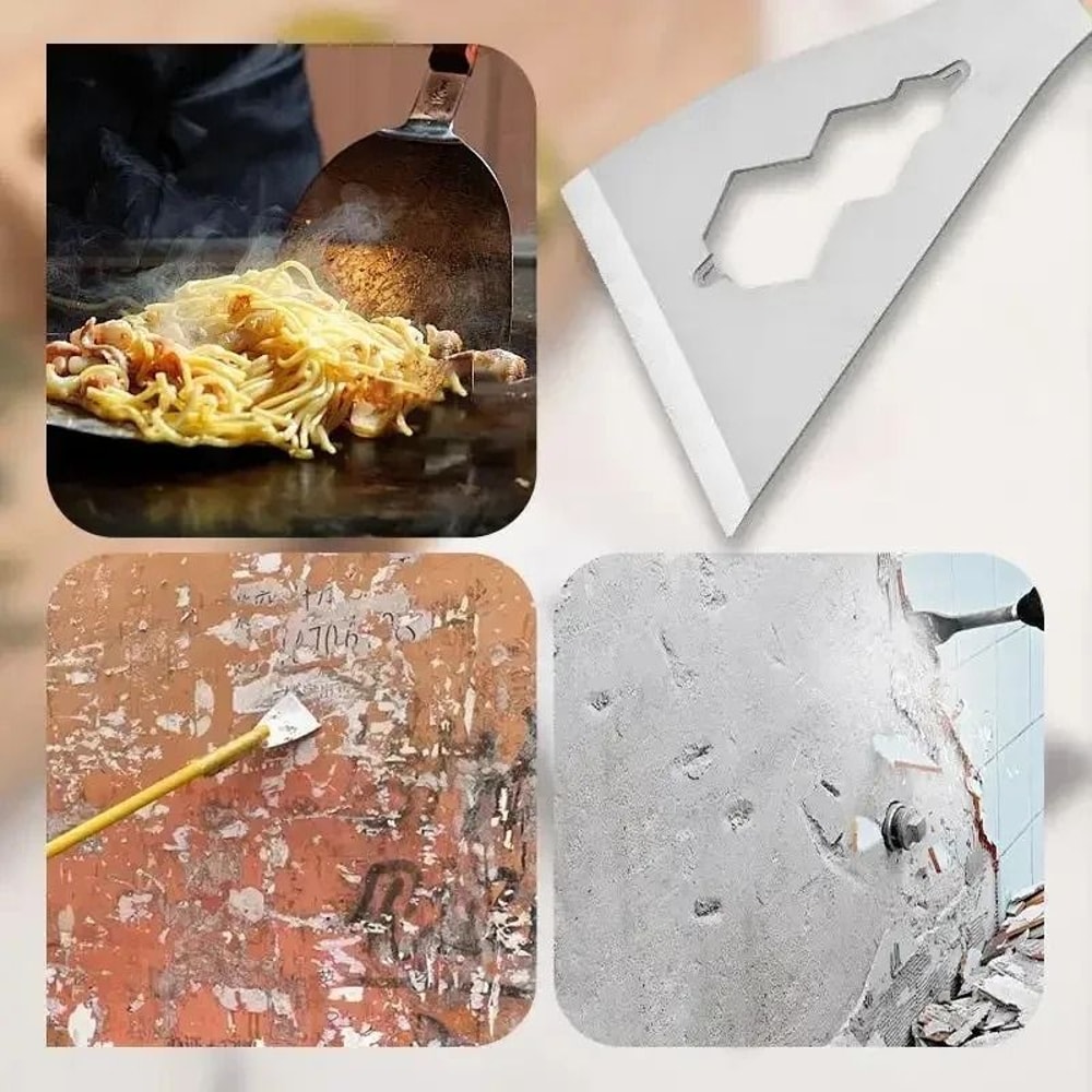 Multifunctional Ash Scraper Decoration Shovel ExtraThick Stainless Steel Cement Cleaning Knife 4