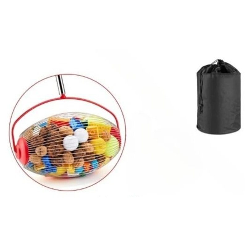 Rolling Nut Gatherer Ball Collector Adjustable Lightweight Outdoor Manual Tool For Walnuts Pecans 8