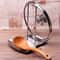 Stainless Steel Pan Pot Cover Stand Silver Soup Spoon Holder Drain Rack Stove Organizer 0