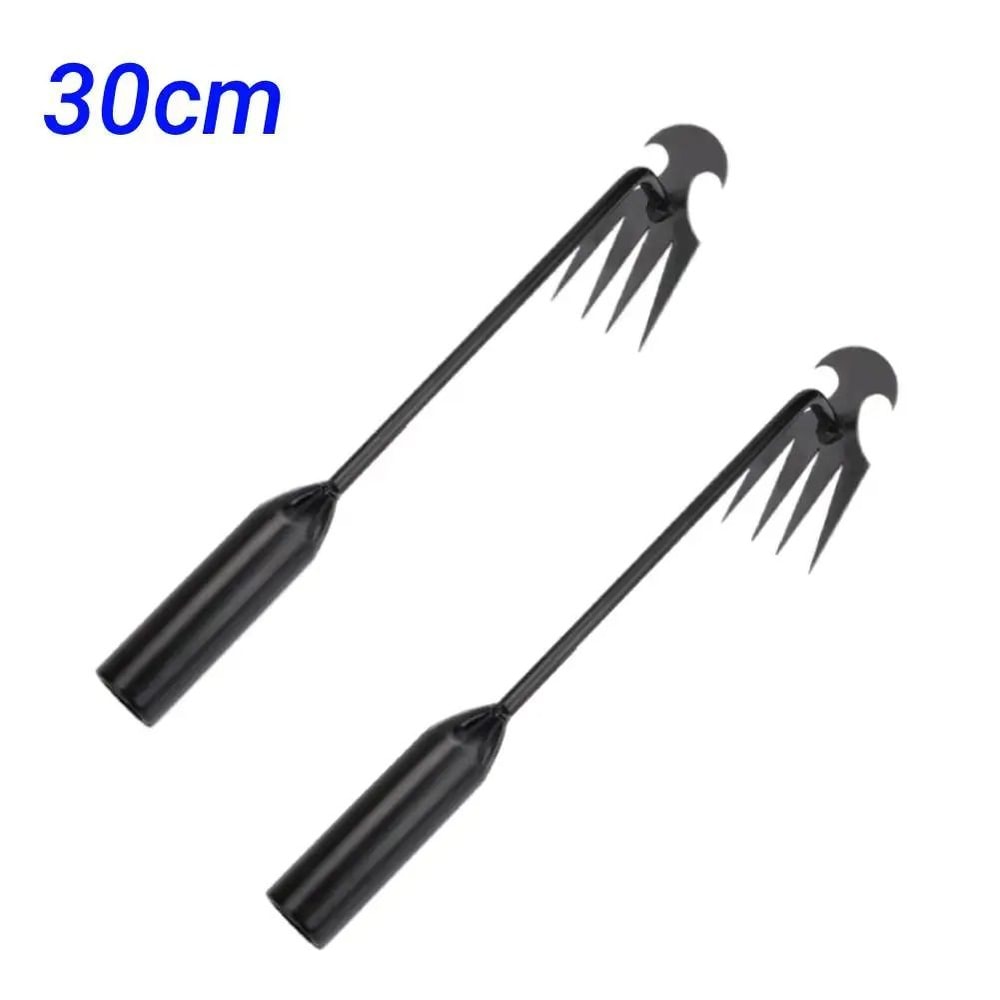 Manganese Steel Grass Rooting Weeder Ergonomic Weed Extractor Soil Rake With VShaped Fork 7